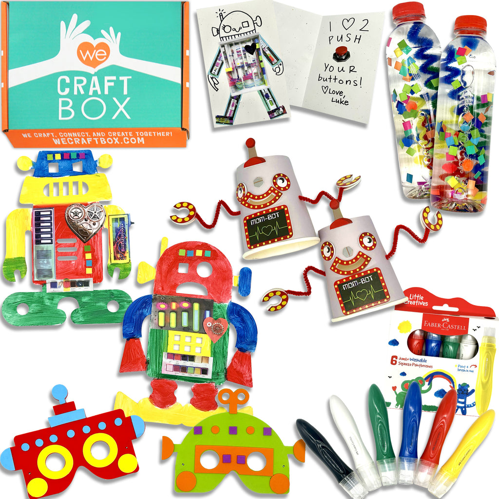 Rocking Robot Kids Craft Kit for 2 Crafters Ages 3-9 years