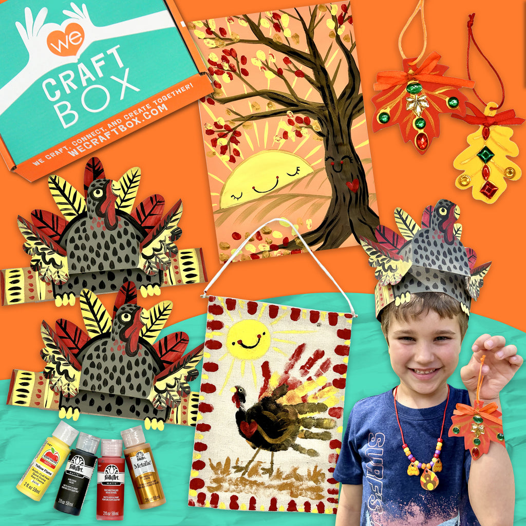 Happy Fall Y'all Craft Box for Kids – Creative Autumn Crafts (Ages 3–9)