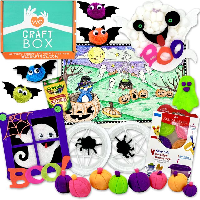 Happy Halloween Craft Box for Kids – Spooky Halloween Arts & Crafts (Ages 3–9)