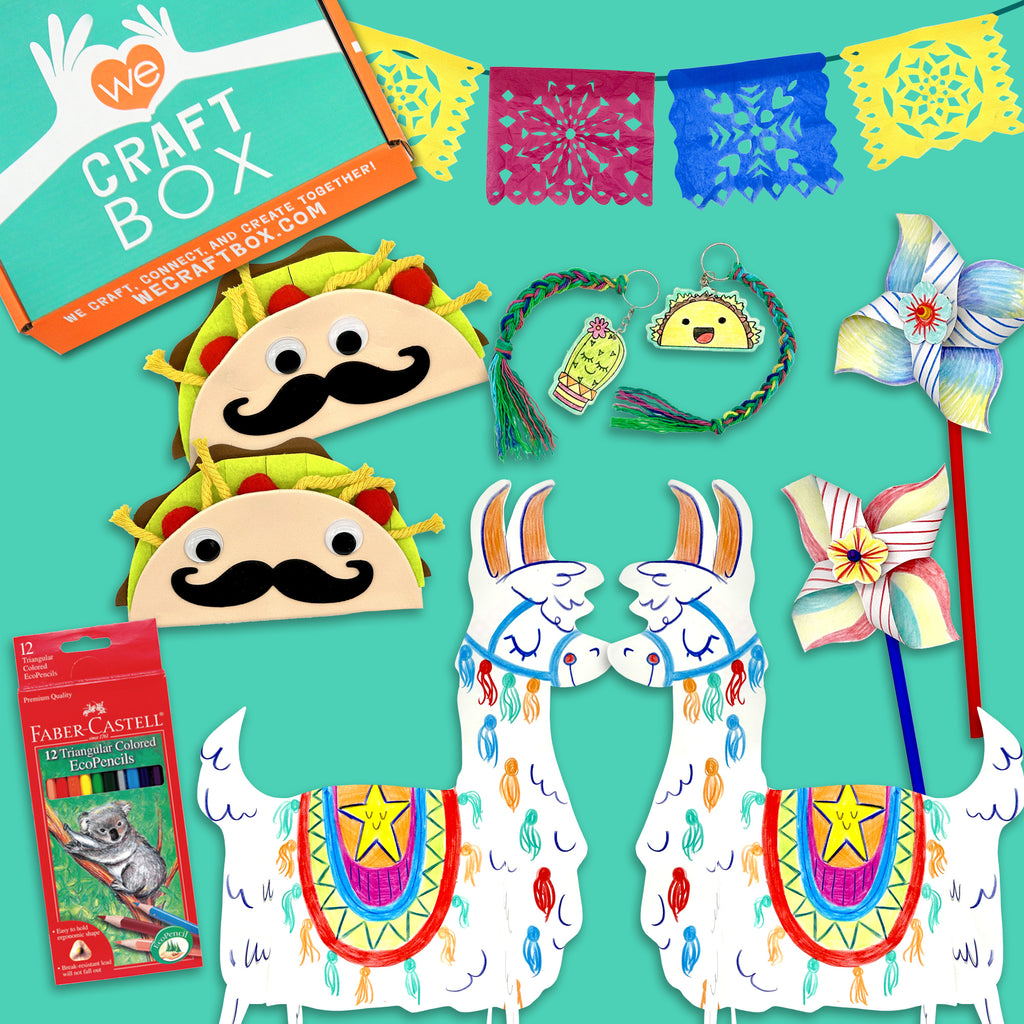 Llama’s Fiesta Craft Kit for kids with DIY llamas, tacos, and more